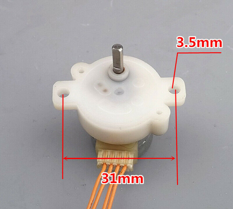 20 reduction stepper motor 12V all metal gear reducer reduction ratio 6:1