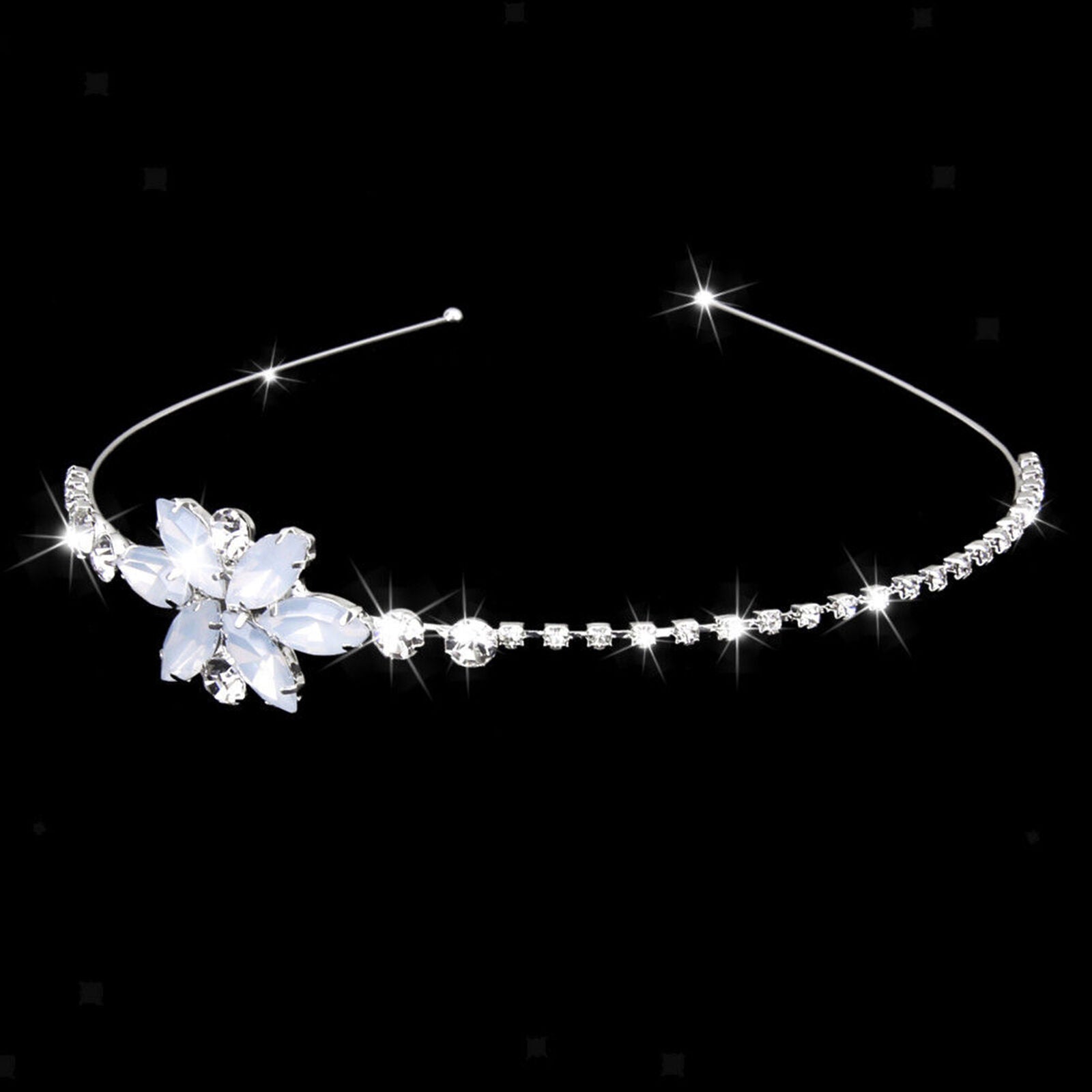 Child Wedding Party Bridal Crystal Flower Headband Tiara for Children Girl