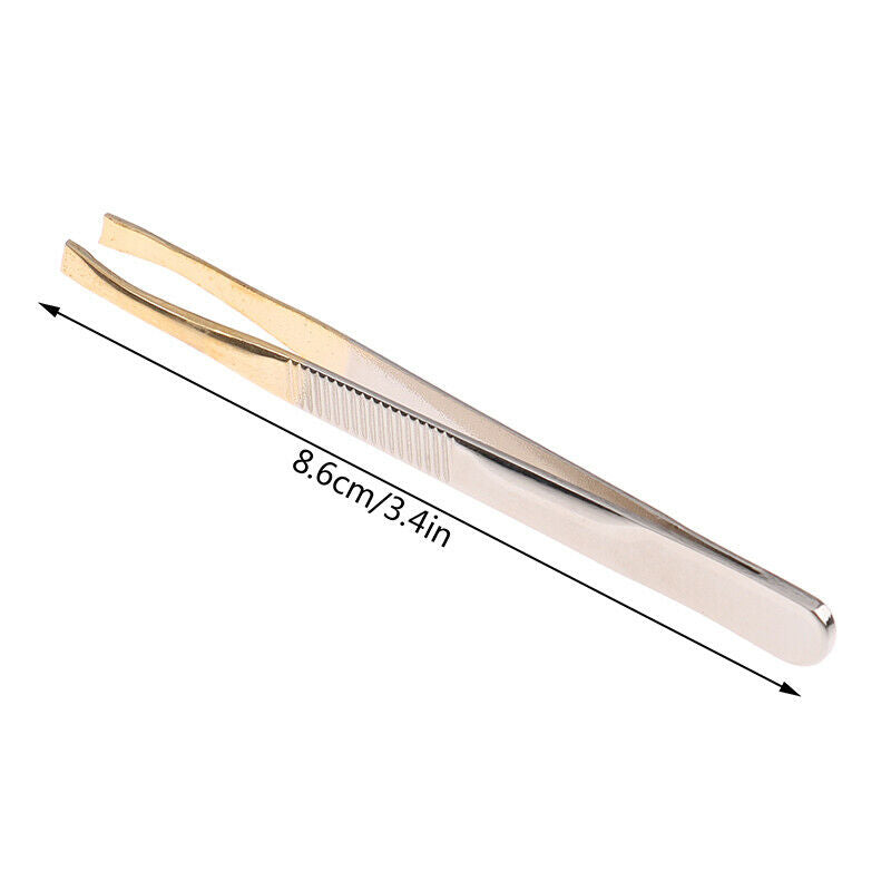 1Pcs Eyebrow Tweezers Professional Hair Beauty Slanted Stainless Steel Tw.l8