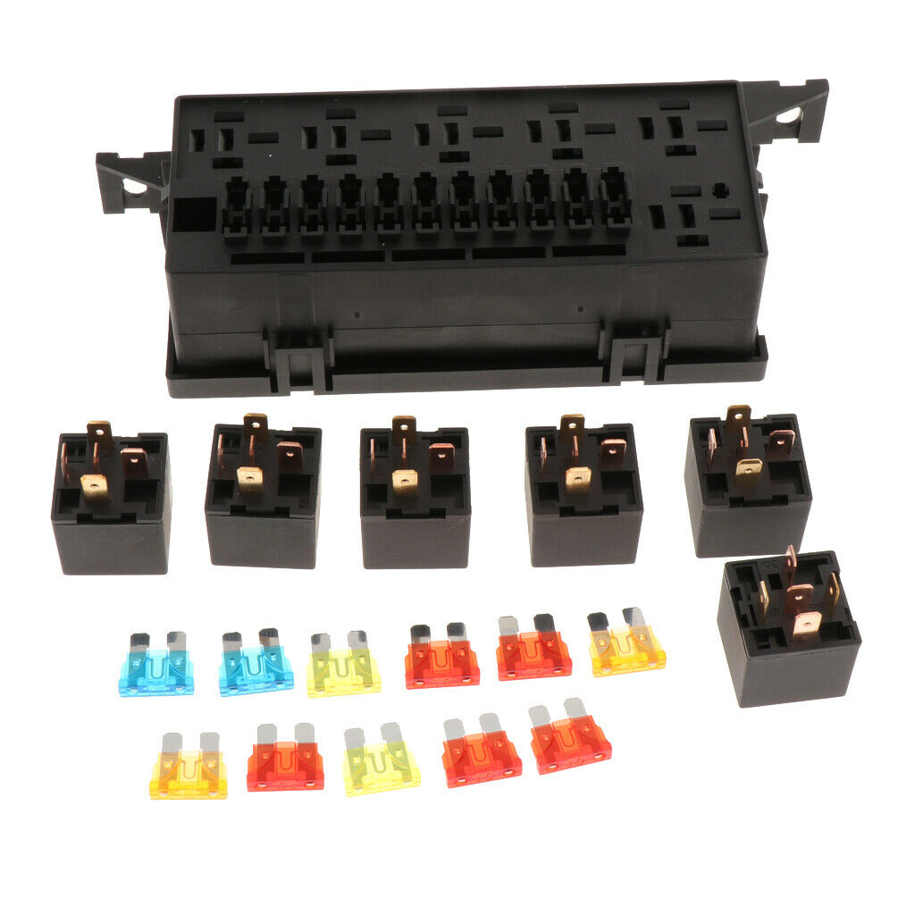 Motor vehicle 11-way relay fuse box block holder Motor vehicle insurance socket