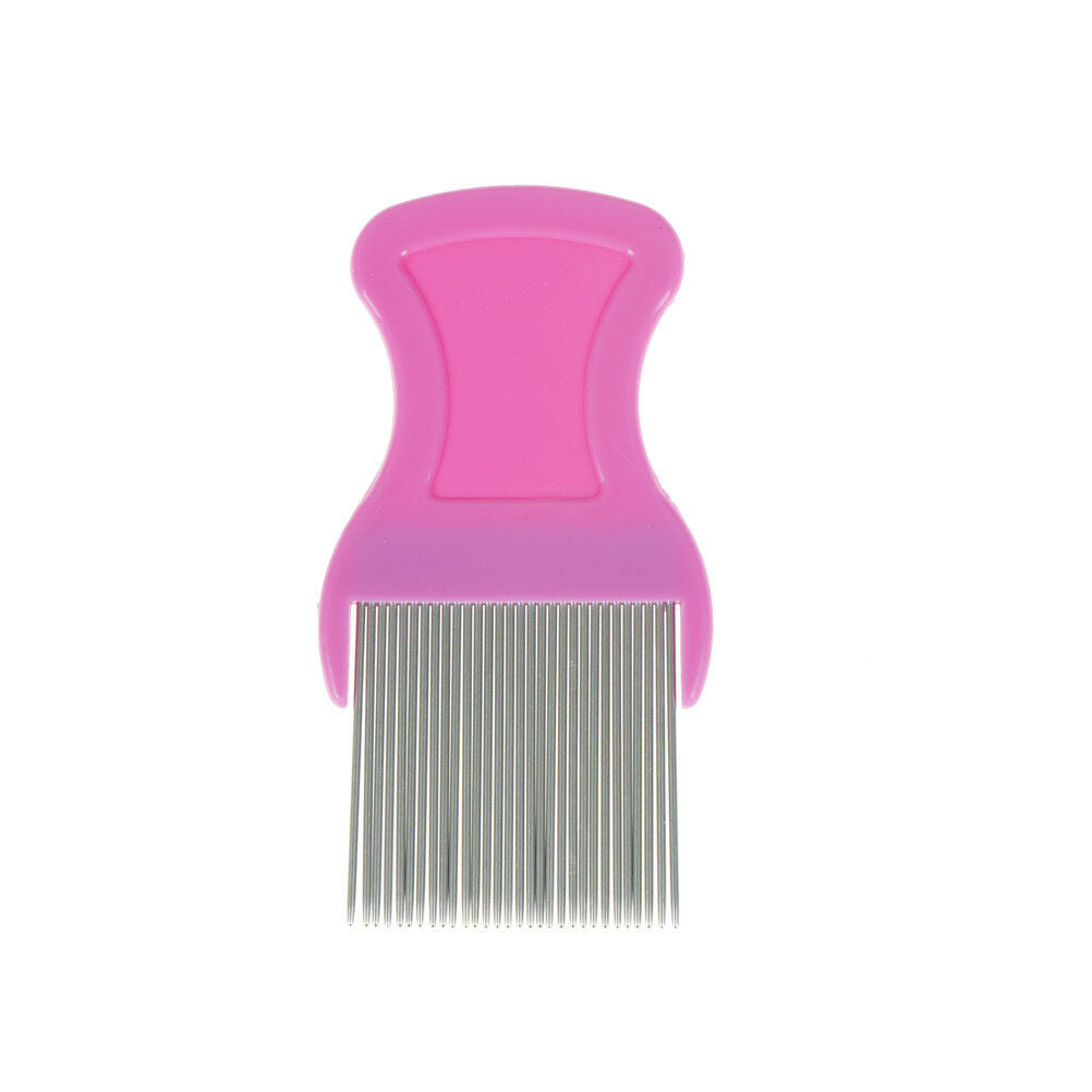 Comb Head Hair Lice Nit dog Safe Flea Eggs Dirt Dust Remover Steel Tooth .l8