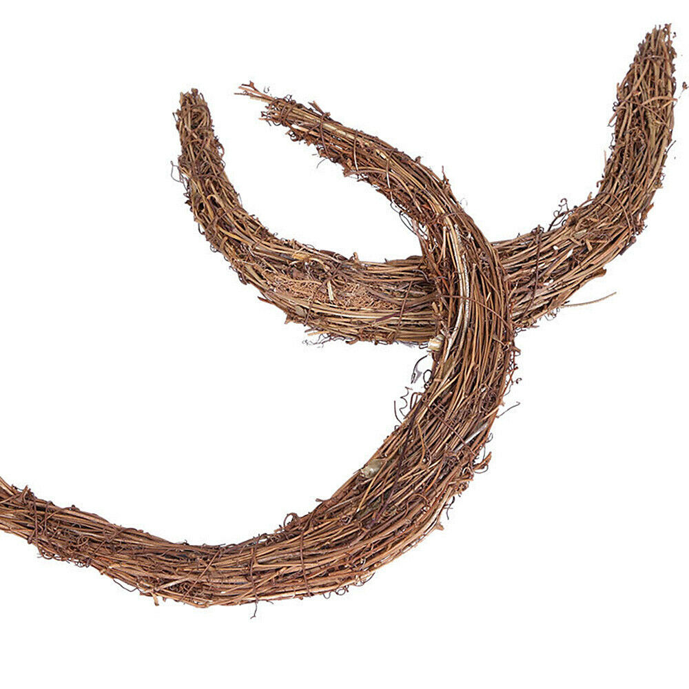 1x Christmas DIY Wood Rattan Moon Garland Pendant Hanging Ornament Home Decor