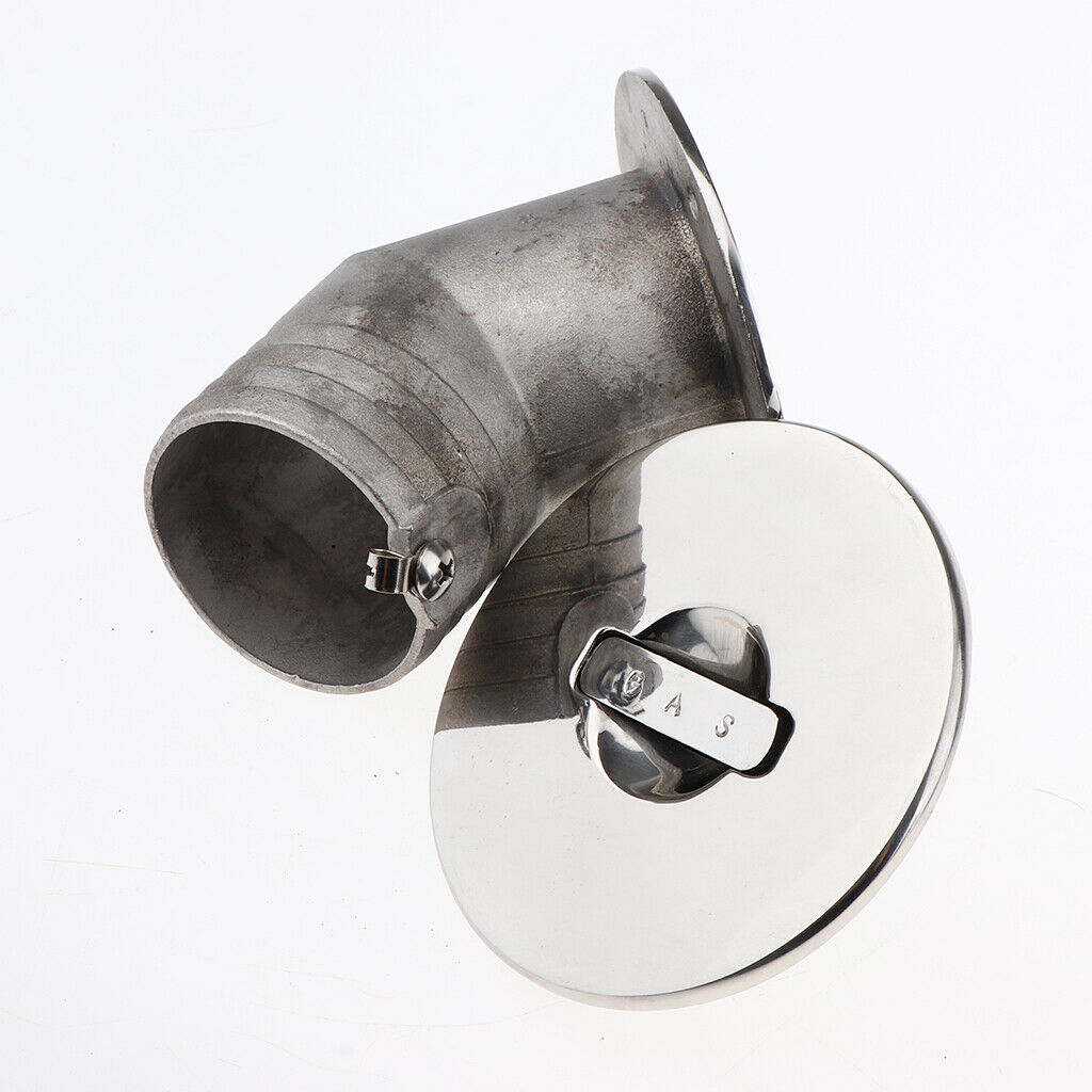 Boat Deck Fill/Filler Keyless   2 inch - Gas Marine Grade Stainless Steel