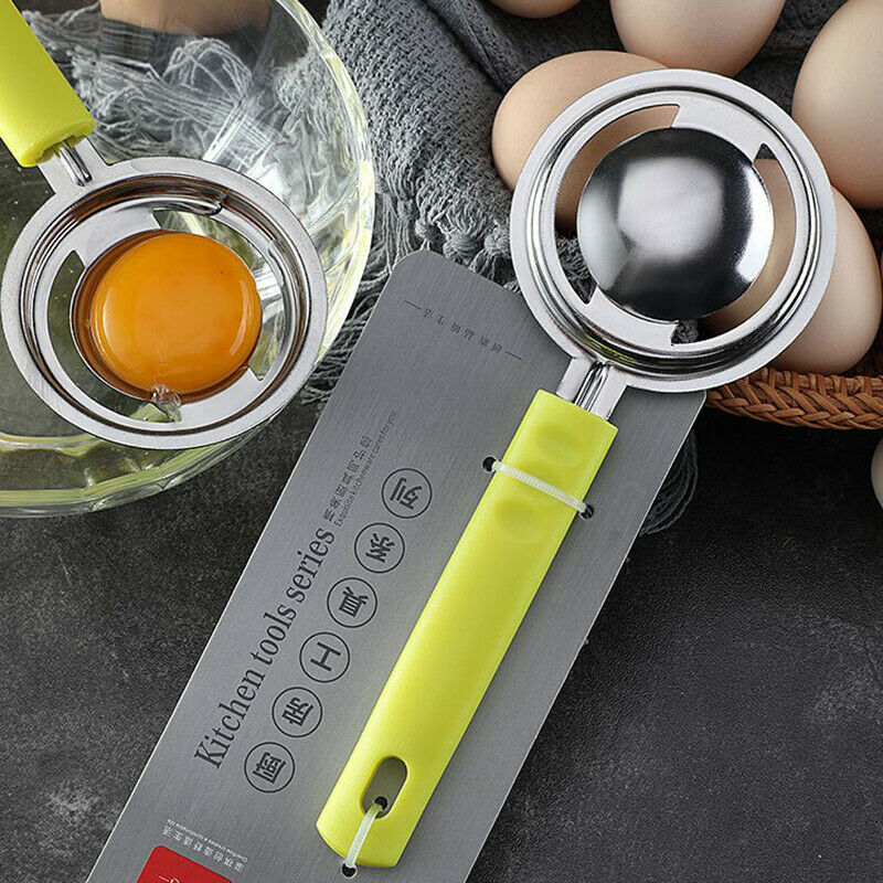 Household Stainless Steel Egg Yolk Seperator Kitchen Cooking Gadget Sieve.l8