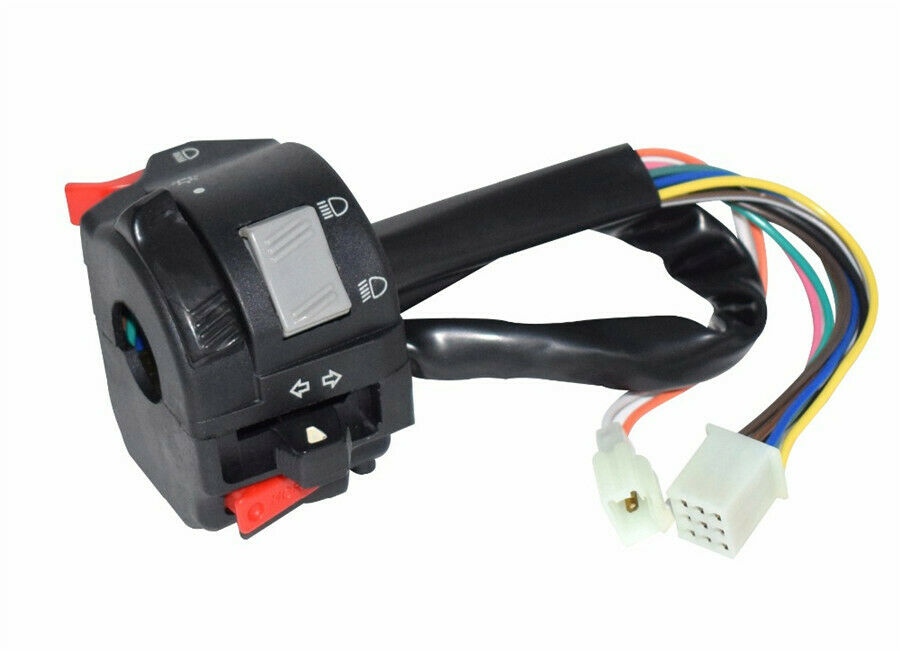 22mm Universal Motorcycle Handlebar Control Headlight Turn Signal Horn Switch