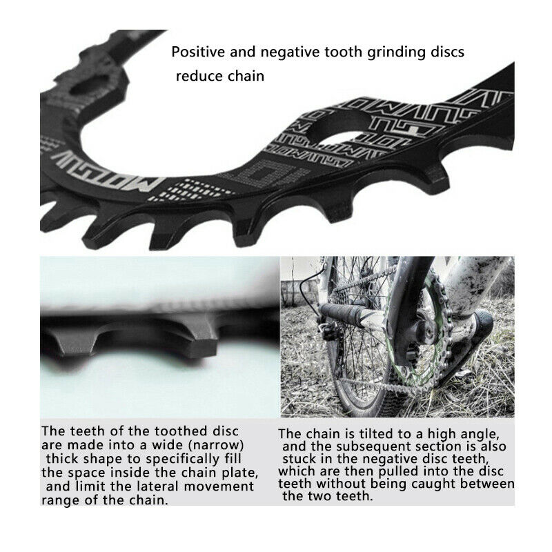 36T Aluminum Mountain Bike Narrow Wide Crank Chainring MTB Road Bike Chainwheel
