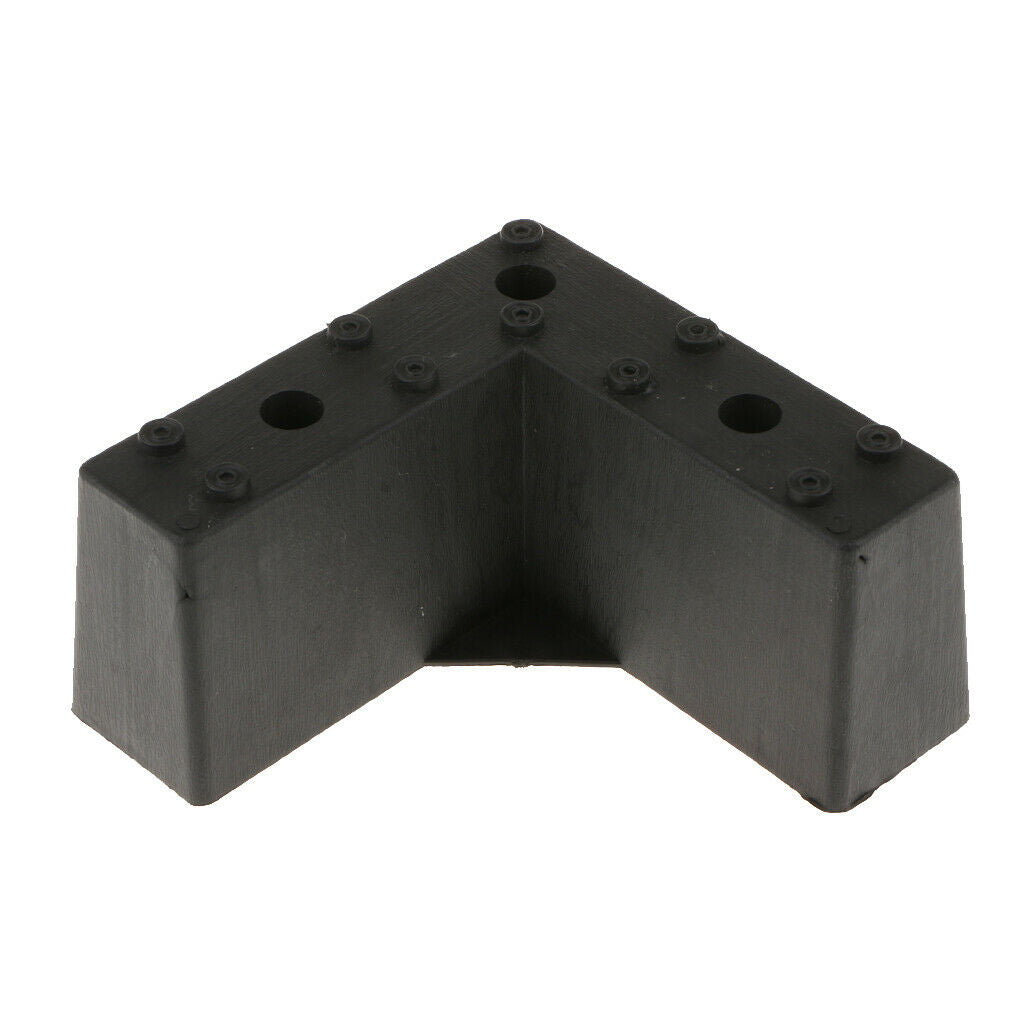 4pcs Plastic Triangle Sofa Leg Couch Furniture Feet Plinth 15x7cm Hardware