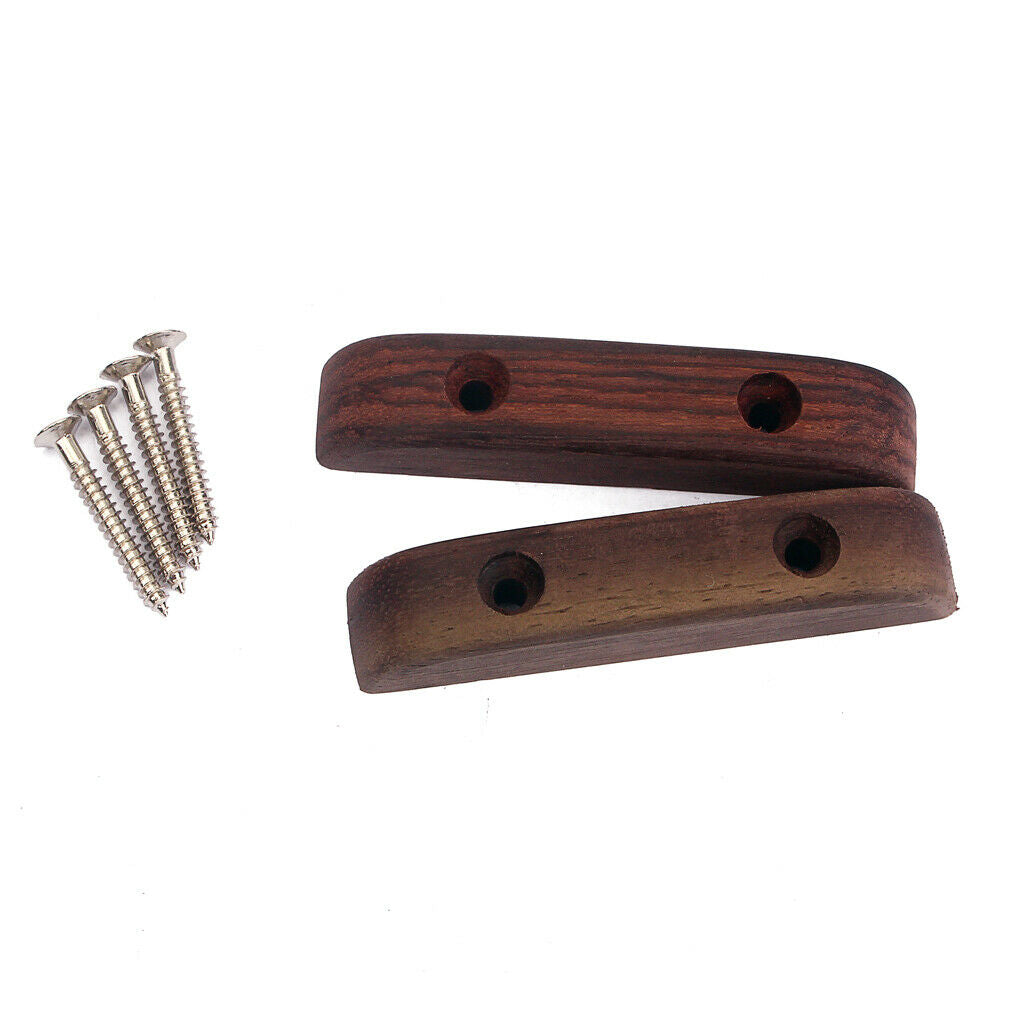 2pcs Rosewood Thumb Rest with 4pcs Mounting Screw for Bass Guitar Parts