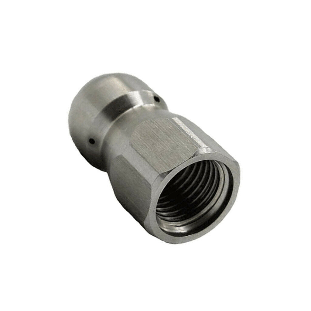 3/8 Rotating Spinning Drain Sewer Jetting Nozzle Button Nose Hose Nozzle