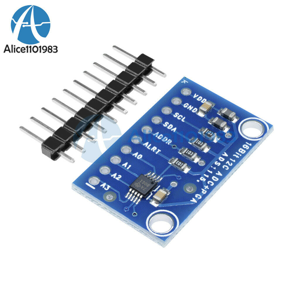 16 Bit I2C ADS1115 Module ADC 4 channel with Pro Gain Amplifier for Arduino RPi
