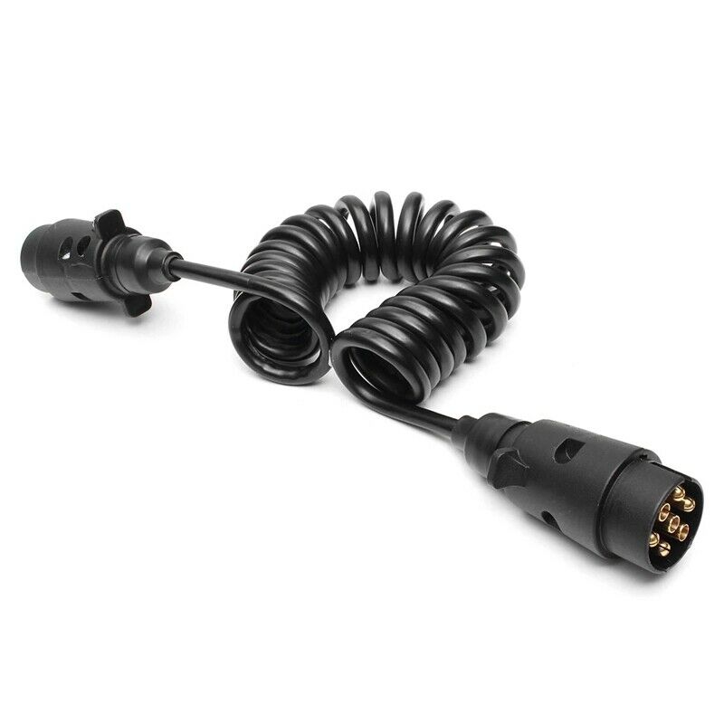 2M 200cm 7 Pin Car Towing Trailer Light Board Extension Cable Lead Truck Plug H5