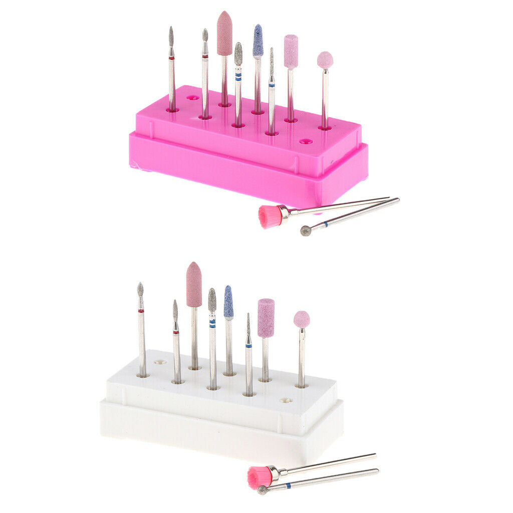 20PCS Nail Art Drill Polish Kit, Professional Finger Toe Nail Buffer, Nail