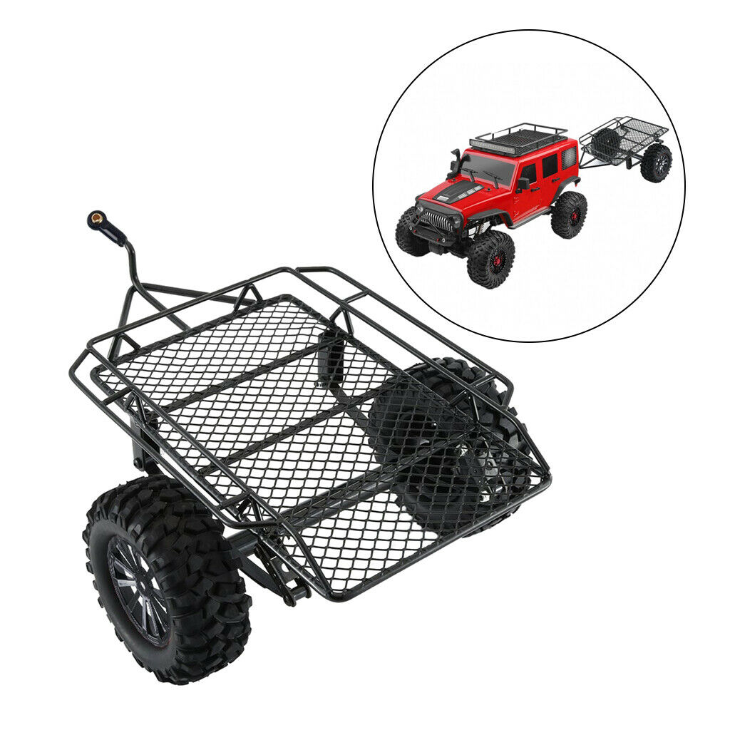 Trailer Car for SCX10 SCX10 III 4WD D90 CC01 Crawler DIY Upgrade Parts