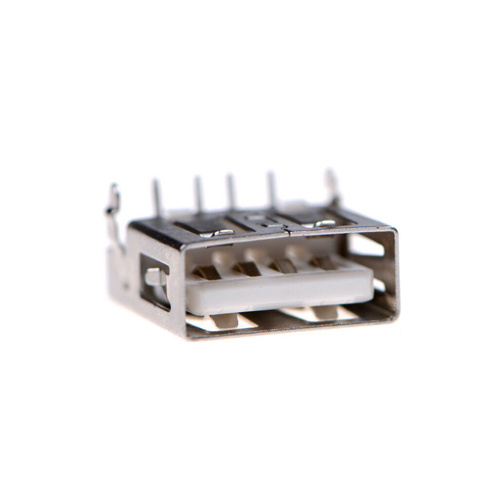 20pcs/lot USB 2.0 4Pin A Type Female Socket Connector G54 2 feet 90 degree Qx