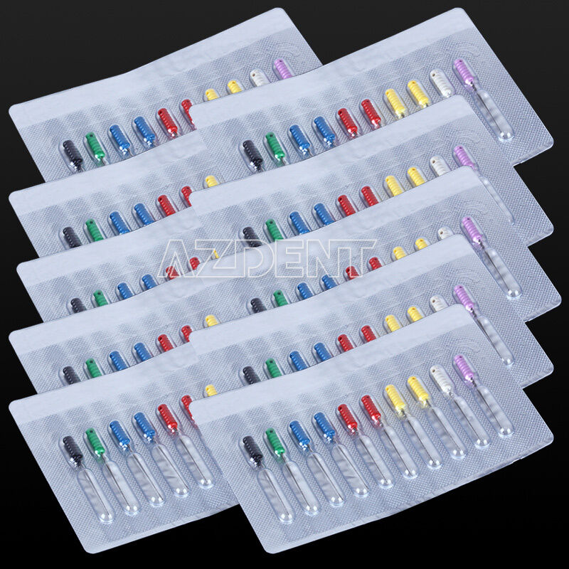 20Kits Dental Barbed Broaches Root Canal Endodontic Needles Files 25mm 10pcs/Kit