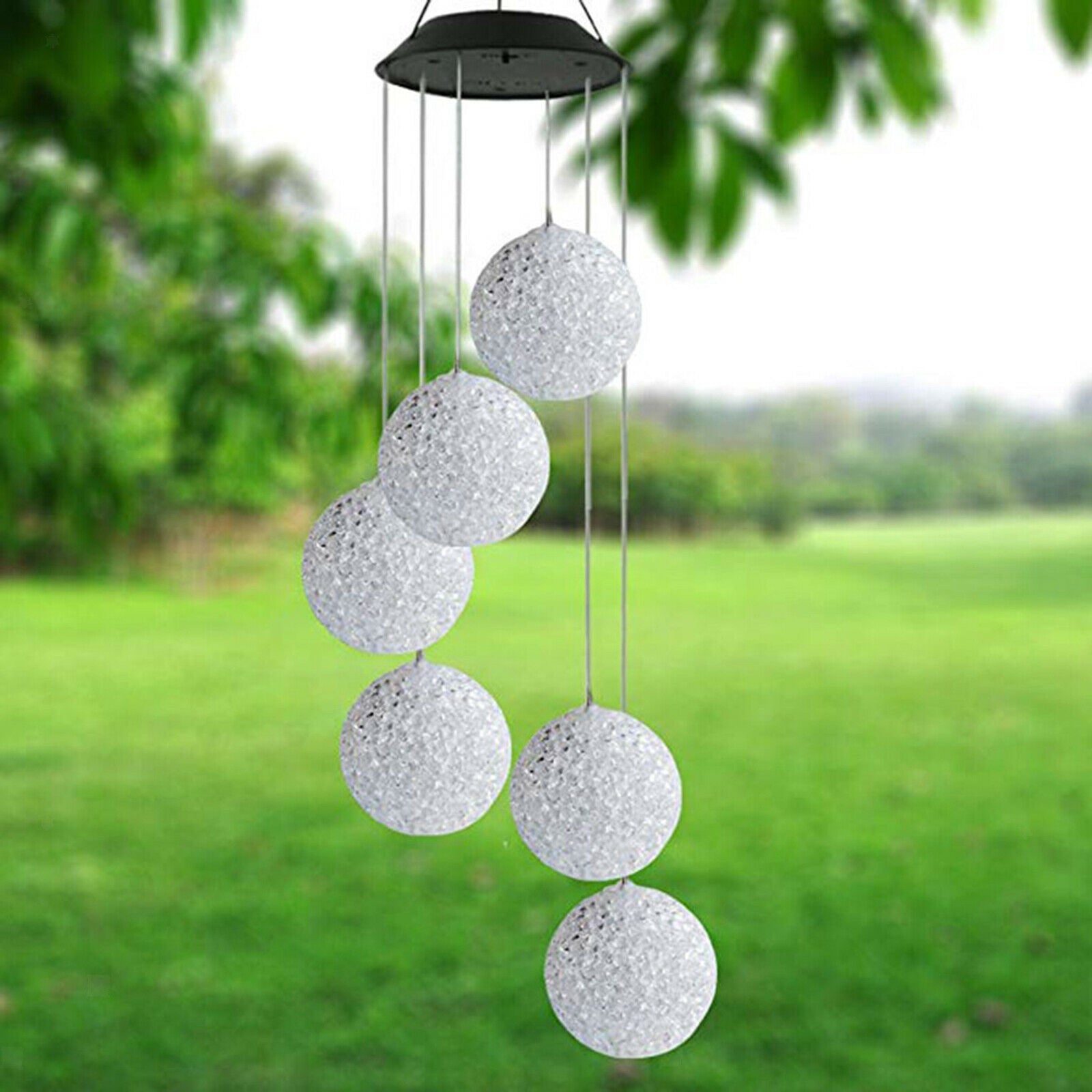 Solar Powered Garden Lights Waterproof LED Outdoor Patio Yard Wind Chime Lights