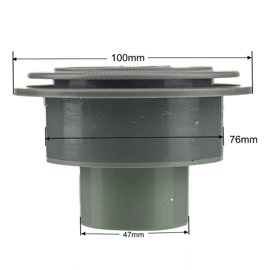 1.85in Universal A/C Air Outlet Vent For Boat Yacht Gray Part Outline 100mm