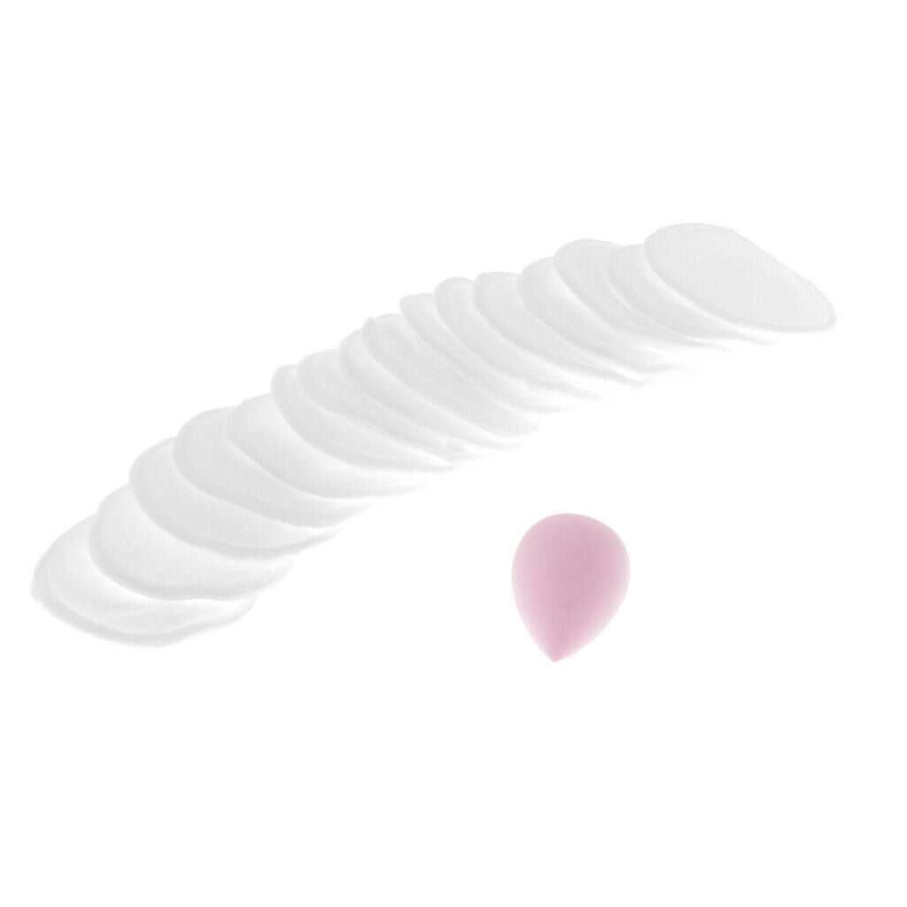 Natural Bamboo Cleansing Puffs Makeup Remover Wipes Pads for Mascara White
