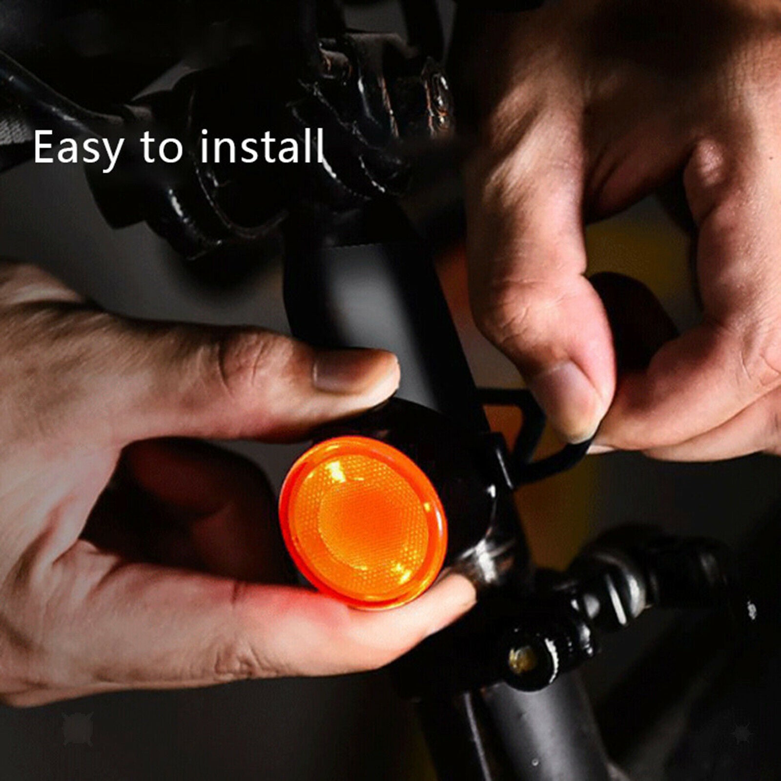 USB Rechargeable Cycling Light Bike Bicycle LED Front Rear Lamp Flashlight