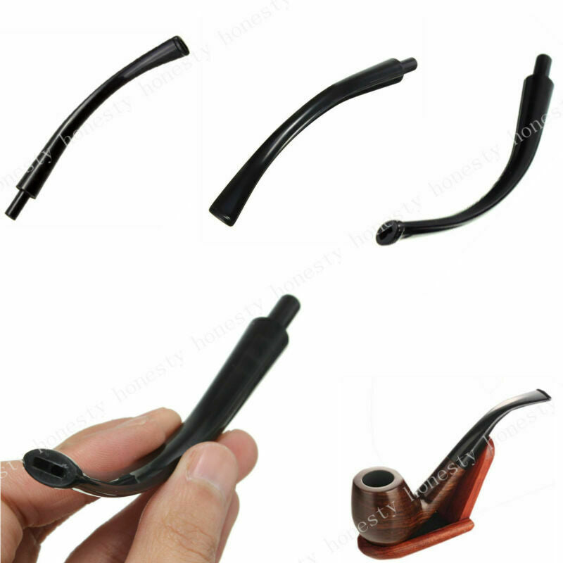 1PC 5" Inch Long Ebonite Vulcanizates Mouthpieces Stem For Tobacco Smoking Pipe