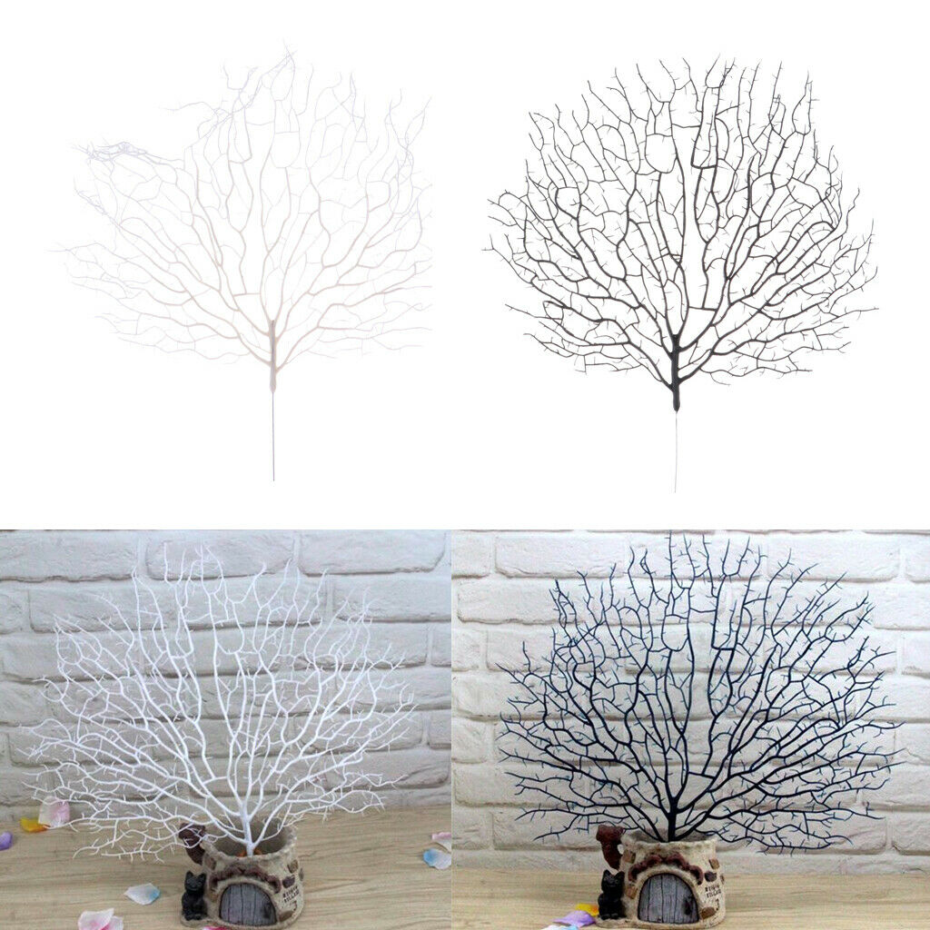 Artificial Coral Branch Decorative Tree Dried Plants Branches Decor White