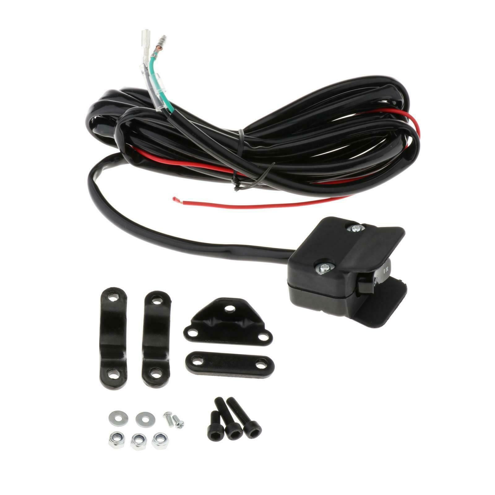 10 ft 12V Winch Rocker Thumb Switch Connectors with Mounting Bracket for ATV