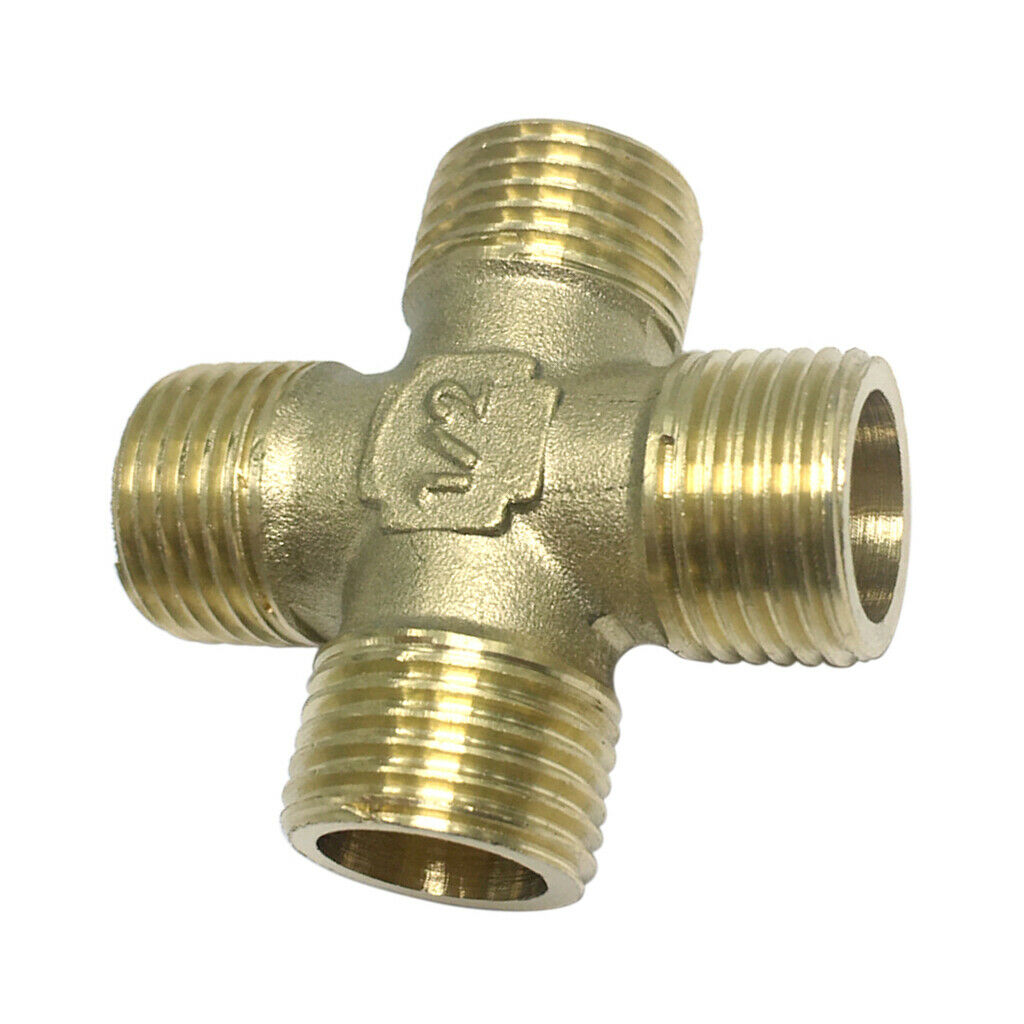 DN15 1/2inch Male Coupling Brass Pipe Fitting Connector, Plumbing Adapter