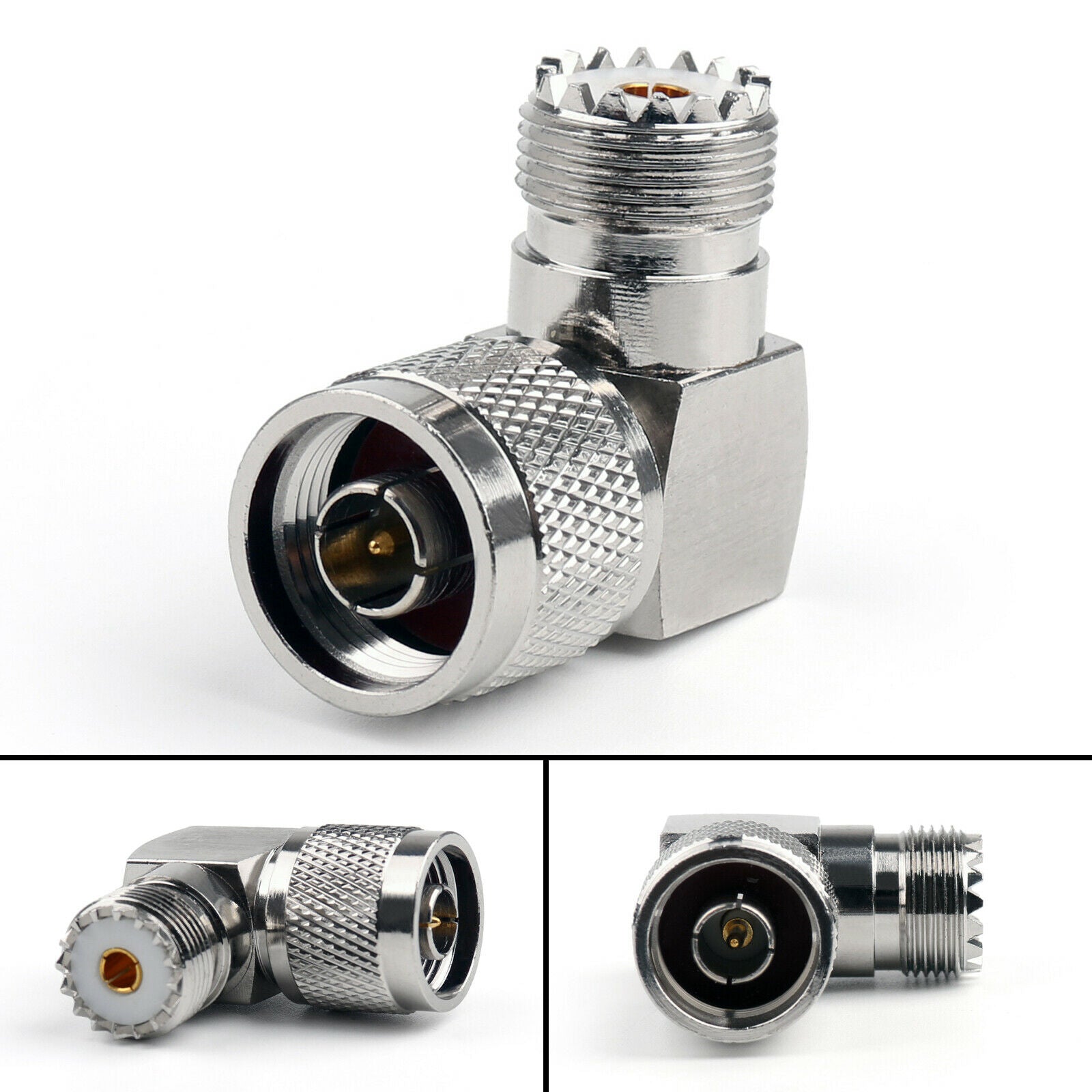 10pcs UHF Female Jack SO239 to N Male Plug Adapter 90¡ãRight Angle RF CA
