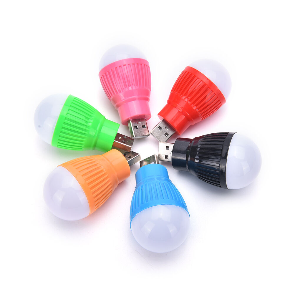 2x USB Mini LED Cool White Night Light Bulb for Portable Reading Flashlig.l8