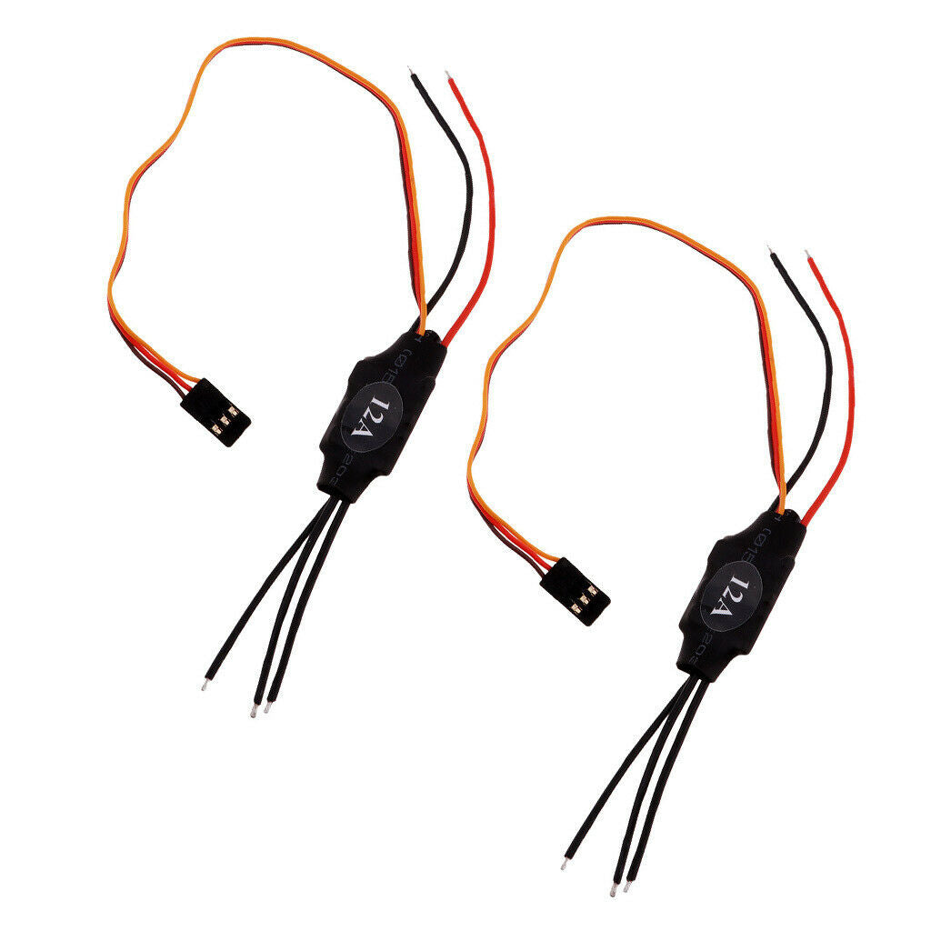 2pcs 12A Brushless ESC Electric Speed Controller for Airplane