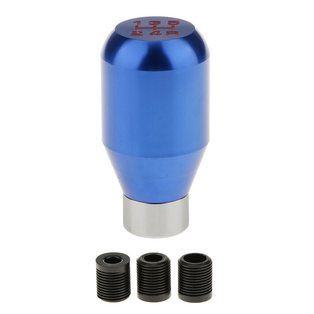 5 Speed Aluminum Car Gear Shift Knob Manual Transmission Shifter Blue