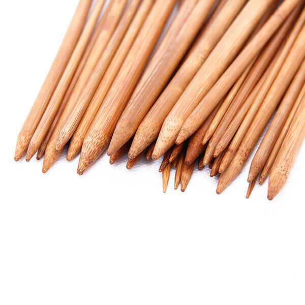 36pcs Set Single Pointed Carbonized Bamboo Knitting Needles Crunch 2mm-10mm