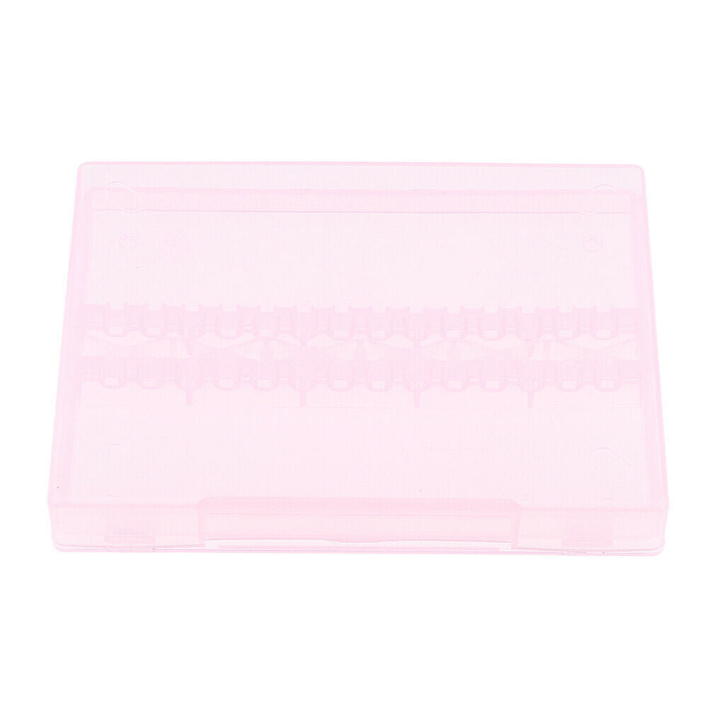 Nail Art Drill Bit Holder Stand Polishing Cuticle Drill Bit Organizer Pink