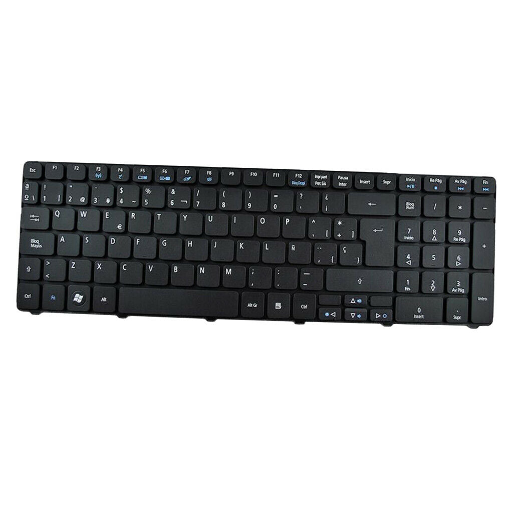 Laptop SP QWERTY Spanish Keyboard Replacement Fits for Acer AS5741G Black