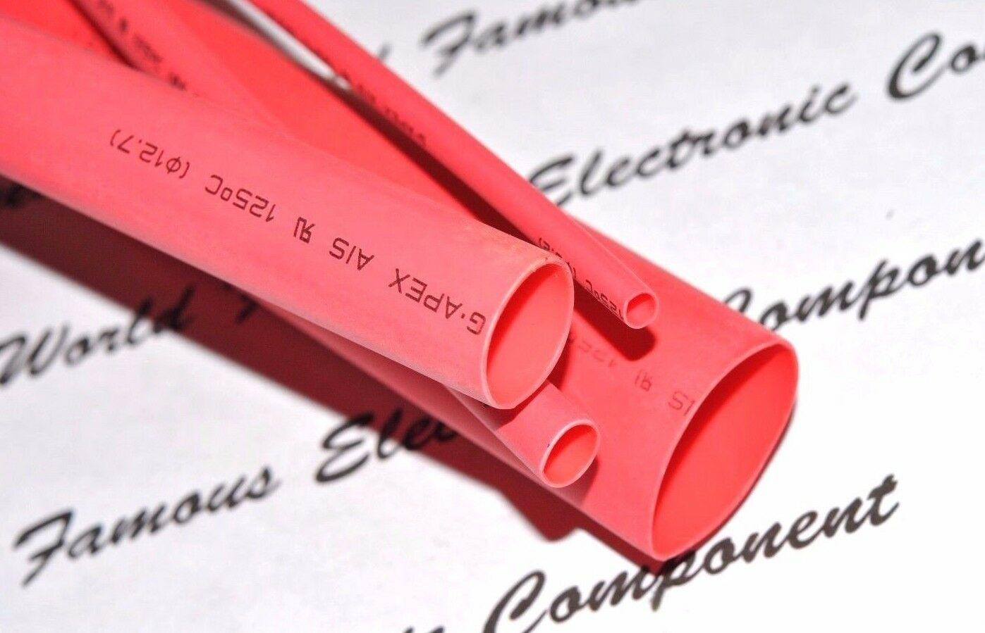 1.2meter of Cut -AIS 3/8" 9.5mm (3:1) Glued Heat Shrink Tubing Sleeving - Red