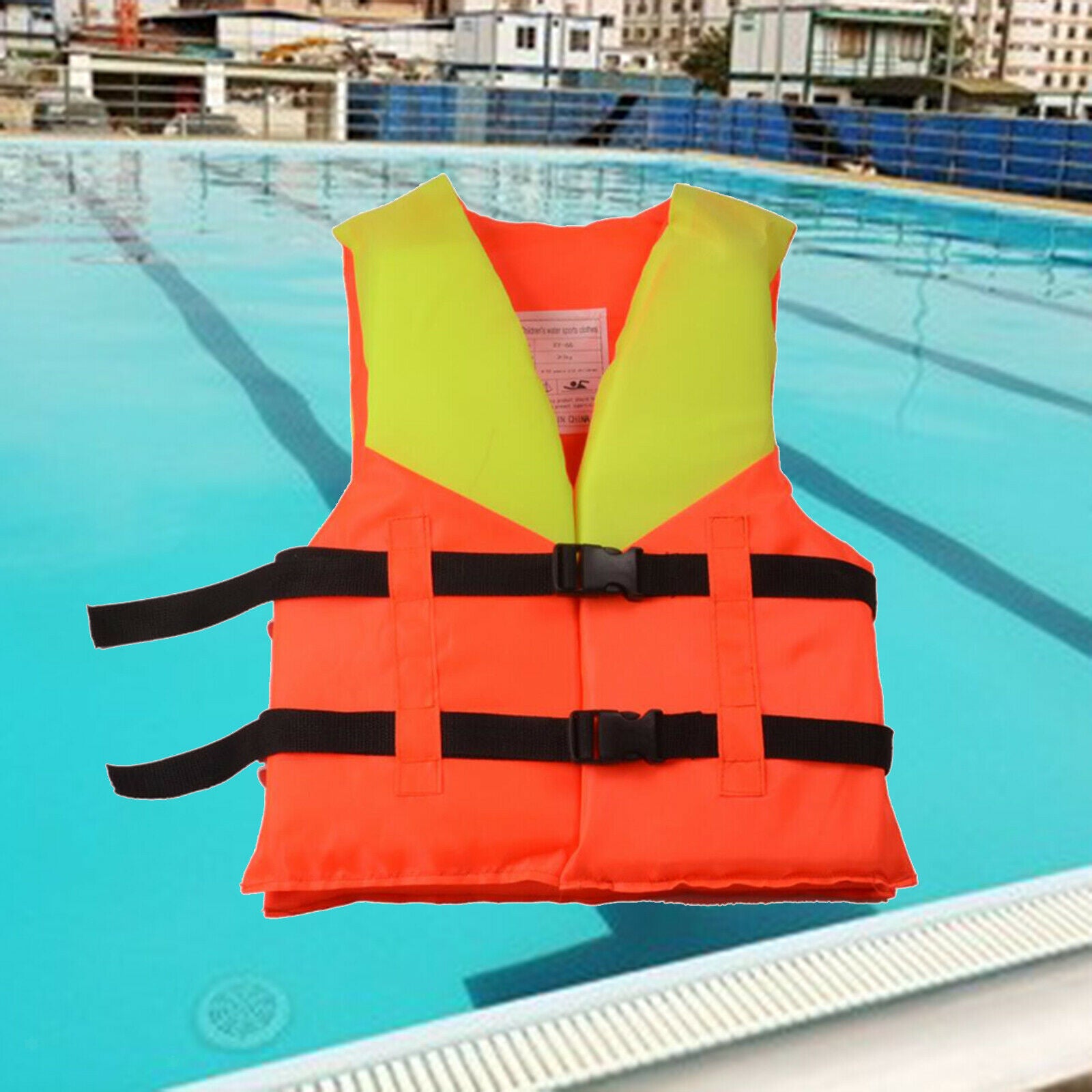 Kids Swim Vest Life Jacket Ski Boating Swimming Safety Strap Age 4-10 Years