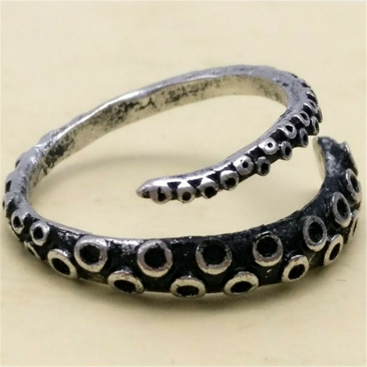 Retro Punk Octopus Open Tentacle Ring Nautical Sea Squid Gothic Witch Warlock