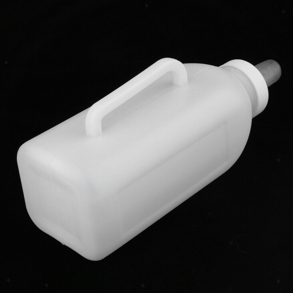 2X 2L Calf Nursing Feeding Milk Bottle with Nipple Livestock Cow Cattle