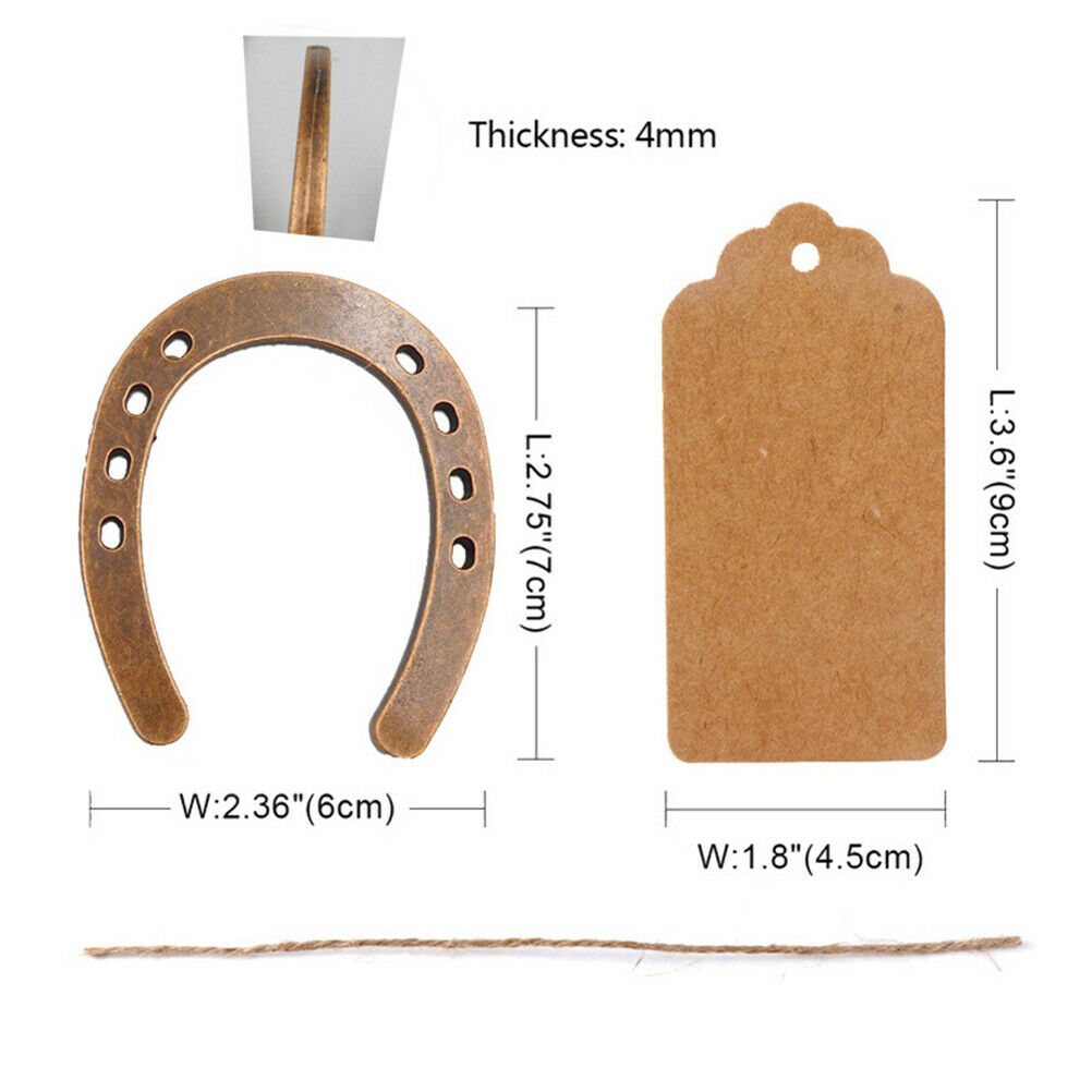 Metal Horseshoe Wedding Gifts Souvenirs Table Centerpieces Kraft Paper  Jc.l8