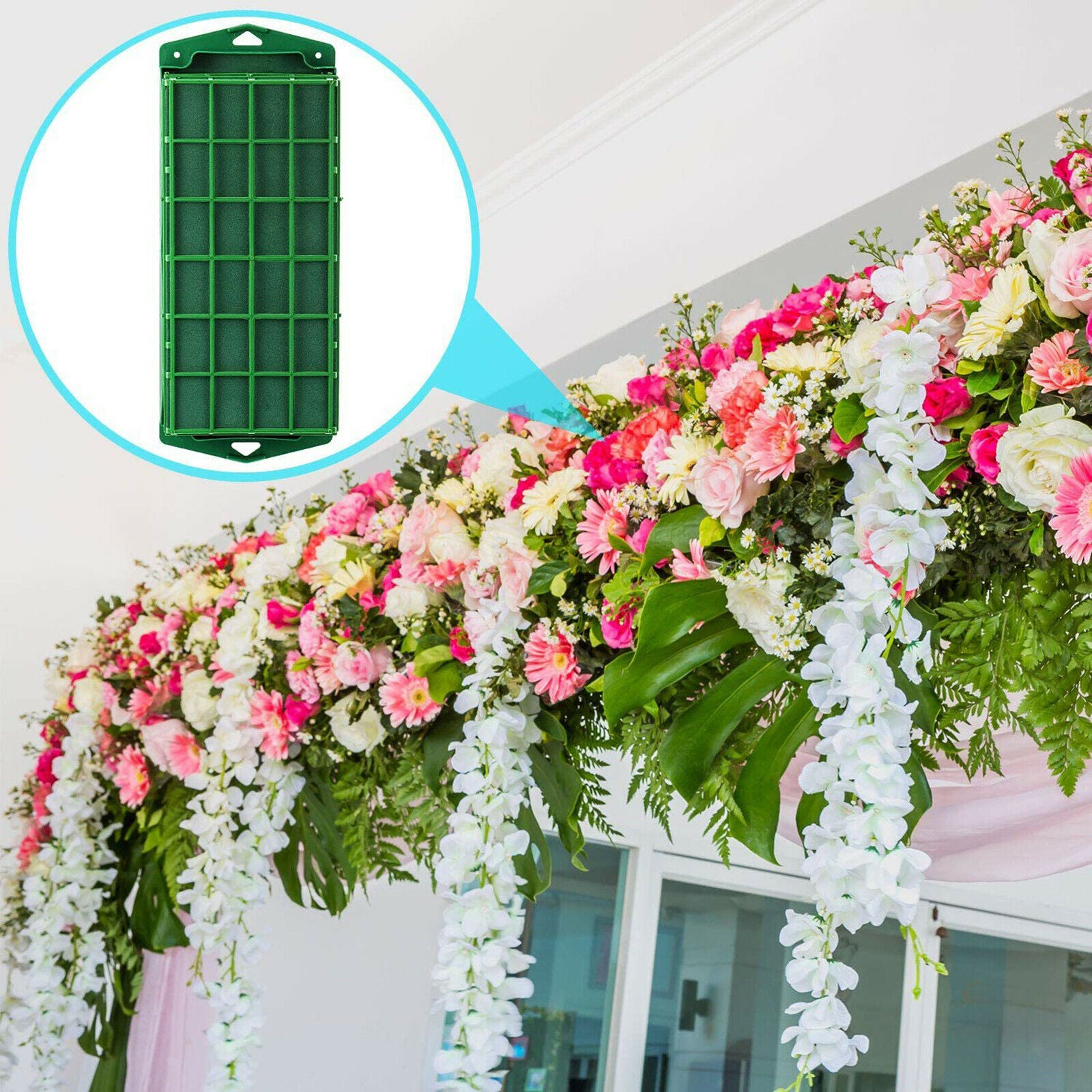 2X Floral Foam Brick Florist Dry/Fresh Plants Foams Base DIY Party Garden Craft
