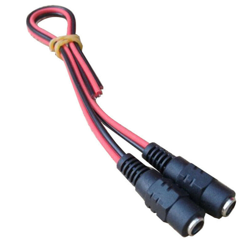 10PCS 5.5x2.1mm 12V Male+Female DC Power Socket Jack Plug Connector Cable Wire