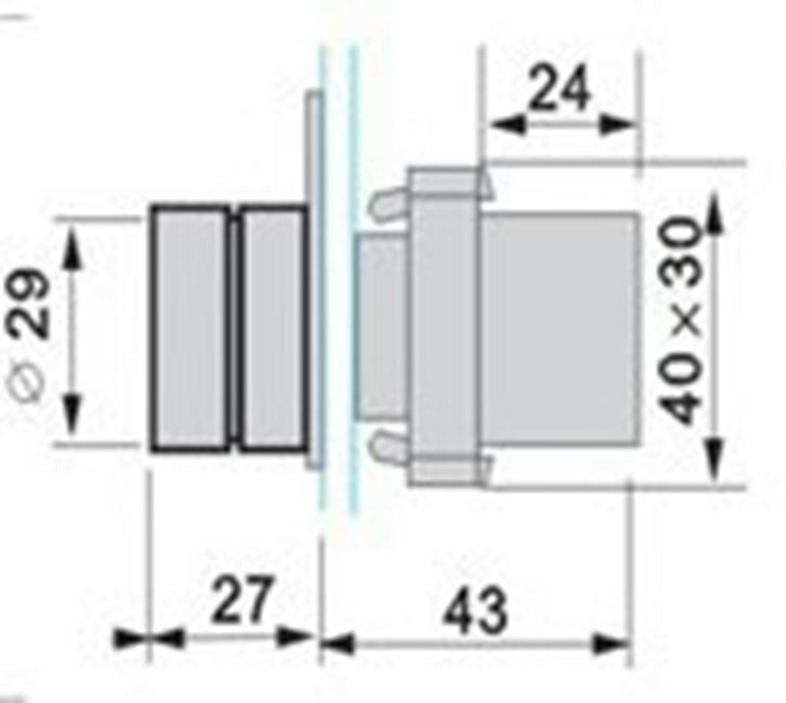 LOT4 XB2BD45C 1NO 1NC 2 Position Momentary Select Selector Switch Replaces Tele
