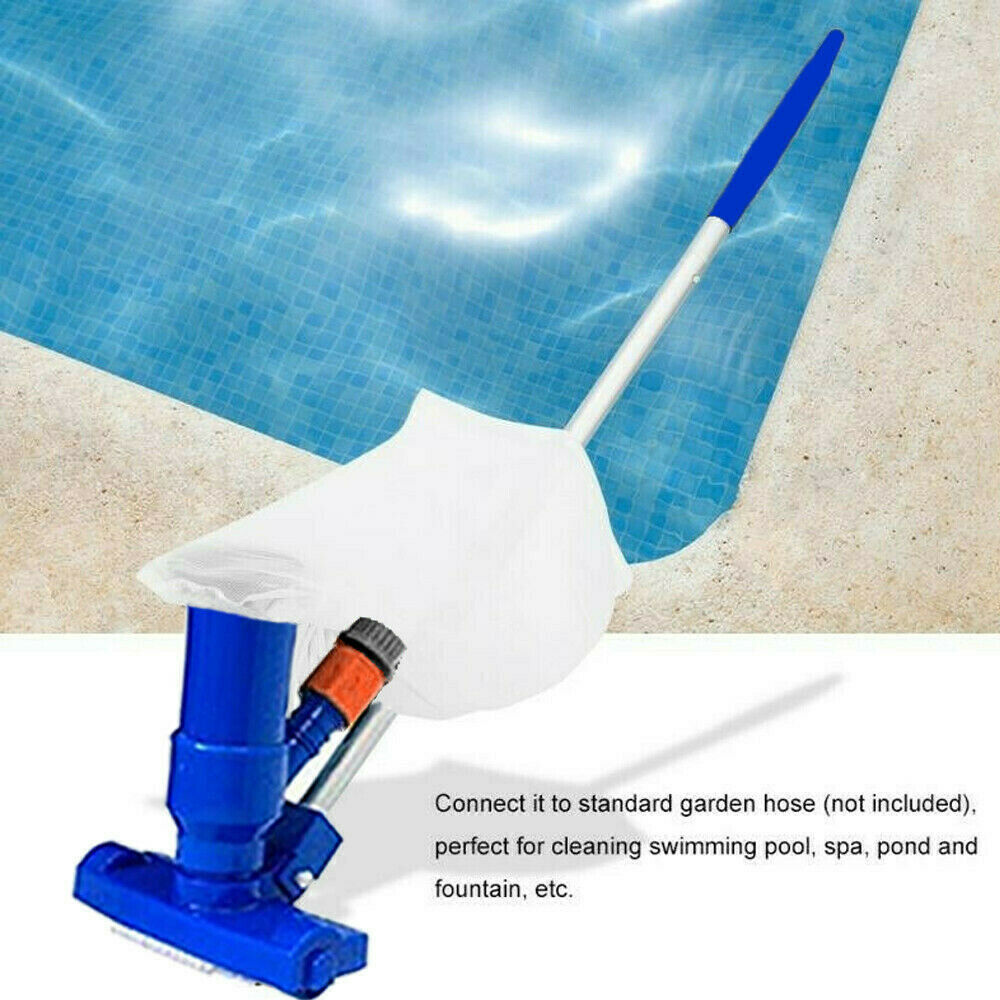 Profession Tubs Swimming Pool Jet Vacuum w/ 5 Pole Section Hoover Cleaner Set