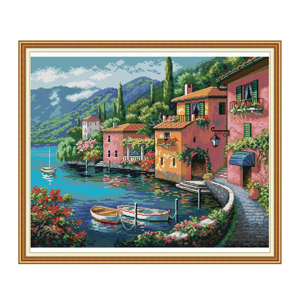 Cross stitch DIY needlework cross stitch kit with cross stitch pattern and