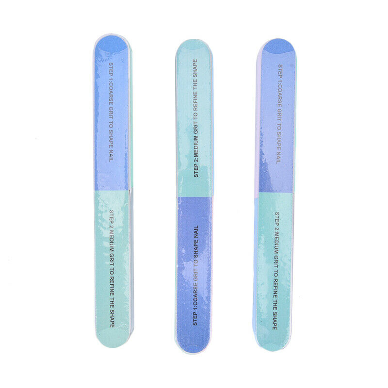 3Pcs 7in1 Finger Toe Nail File Buffer Shiner Manicure Pedicure Polishing Sand XC