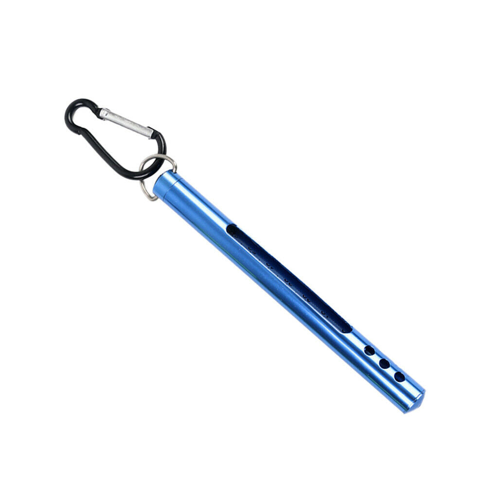 Fishing Thermometer Stream Water Thermometer &Carabiner for River Lake Blue