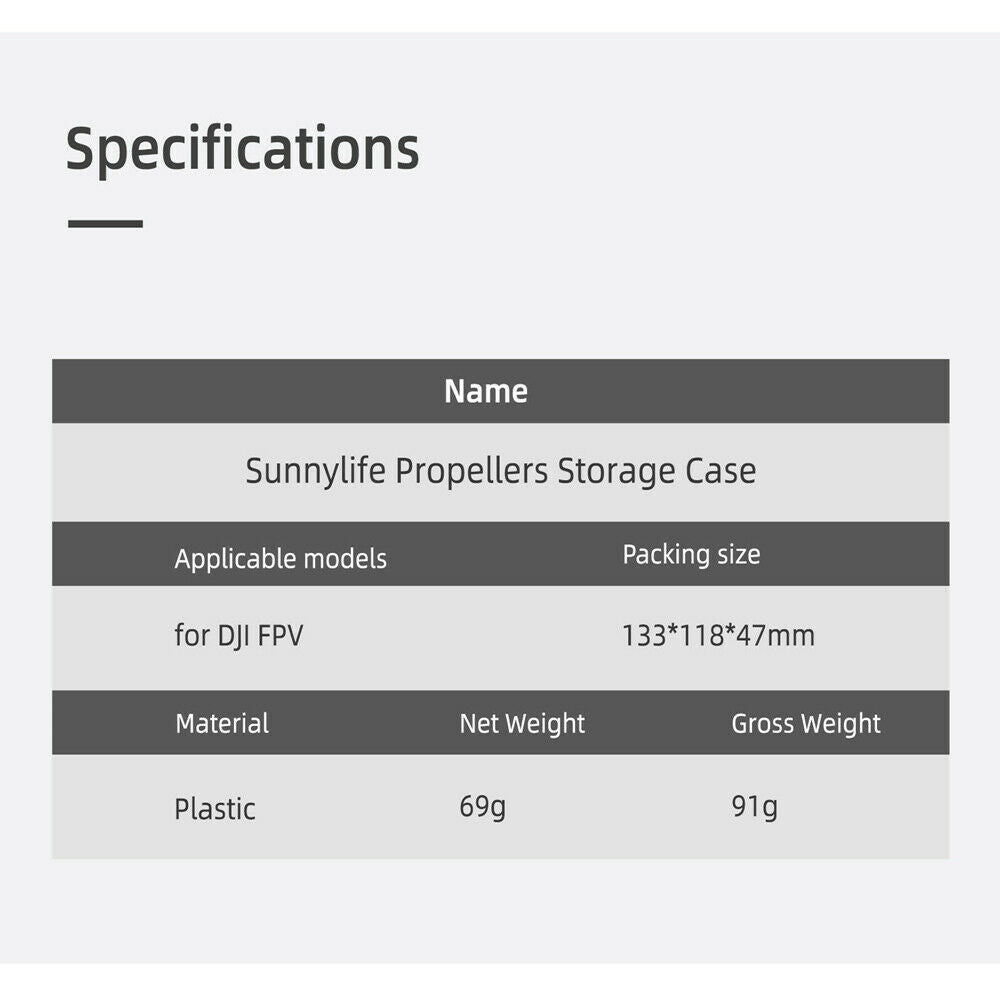 For DJI FPV Propeller Storage Box Protection Case for DJI FPV Drone Accessories