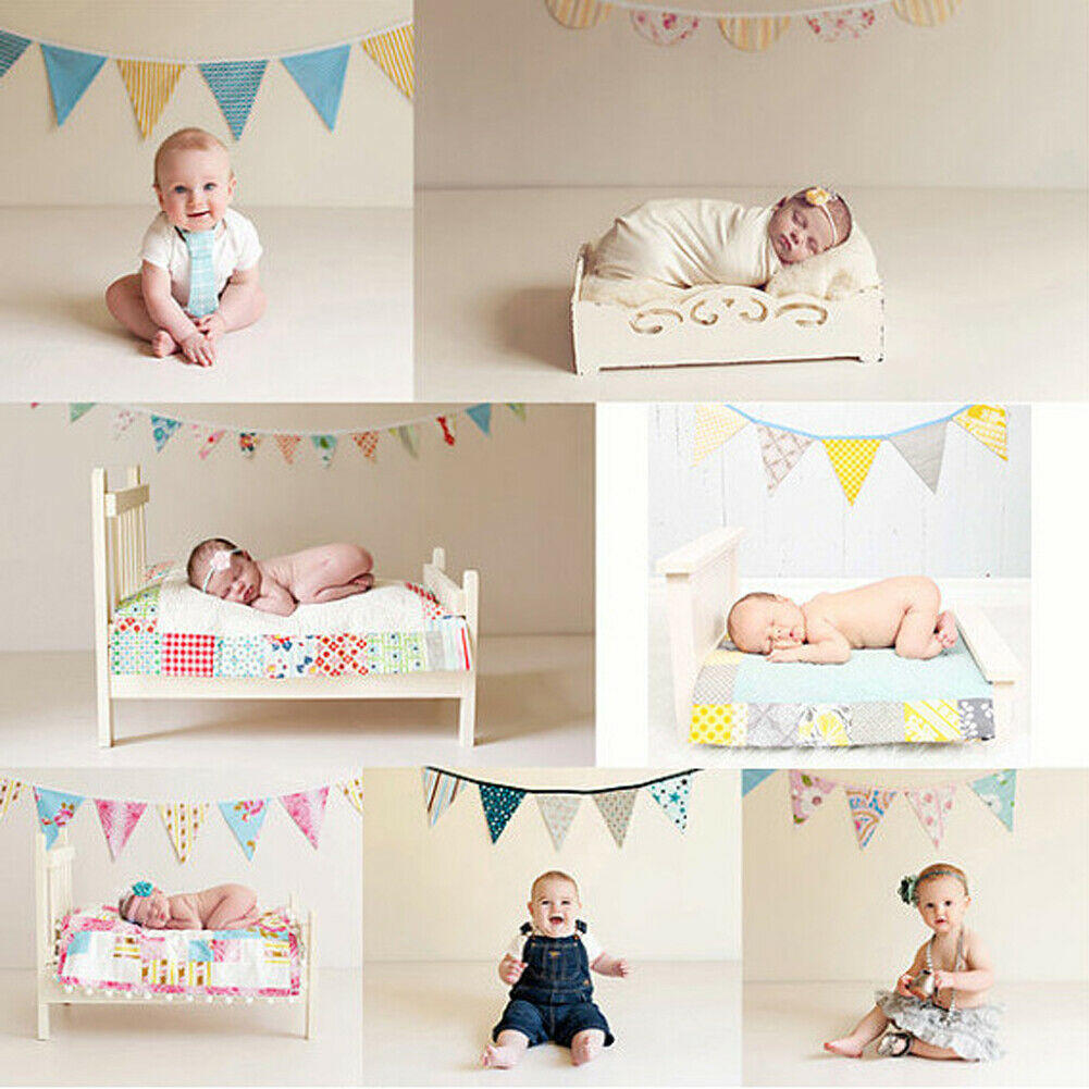 12 Flags 3.2m Cotton Pennant For Party Wedding Pennant  Decor Coffee @