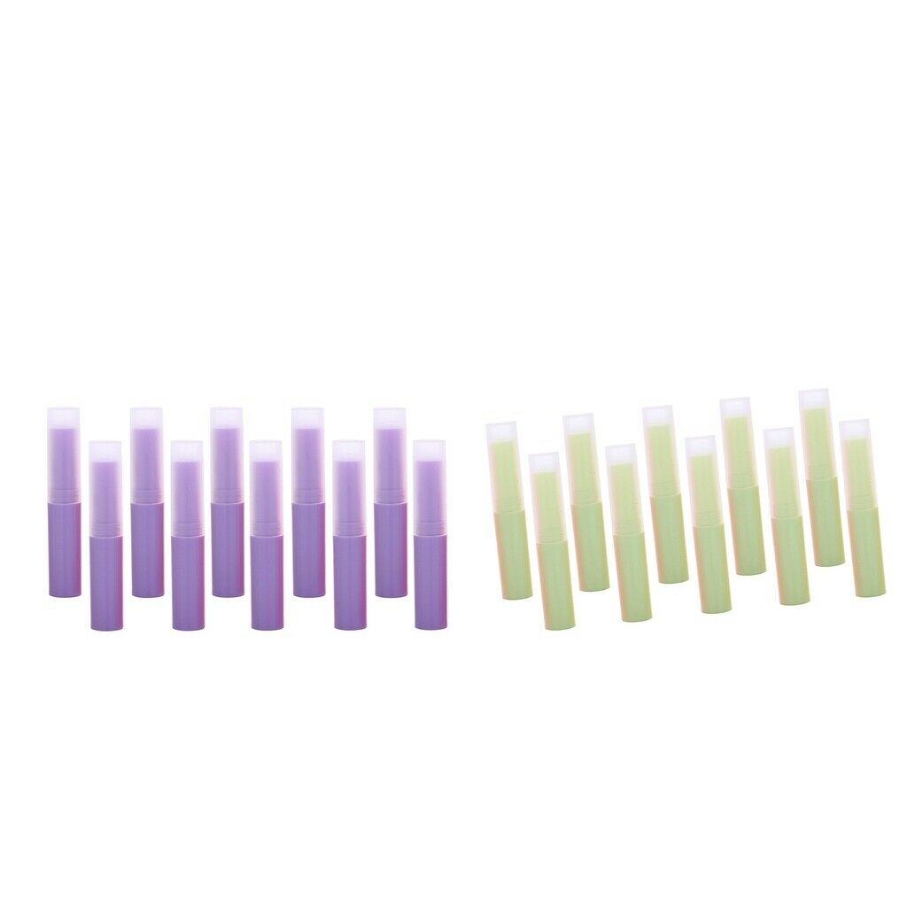 20 Pieces 4ml Plastic Lip Balm Tubes Containers Empty DIY Refillable Lip Gloss