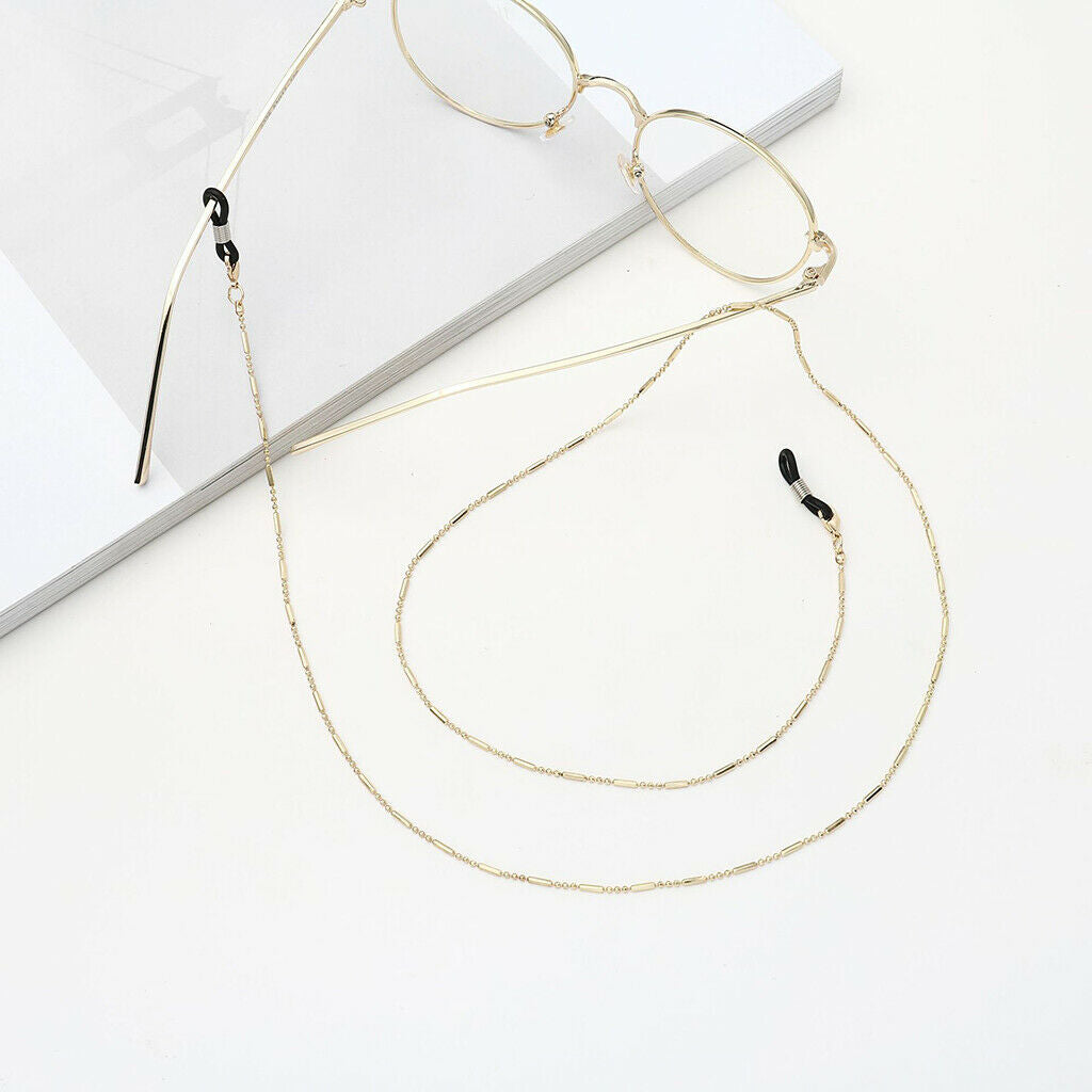 Unisex Metal Anti-Slip Eyeglasses Chain Rope Spectacles Cord Holder Retainer
